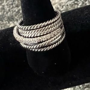 David Yurman crossover ring size 8 authentic New
